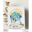 HOLIDAY PALM rubber stamp